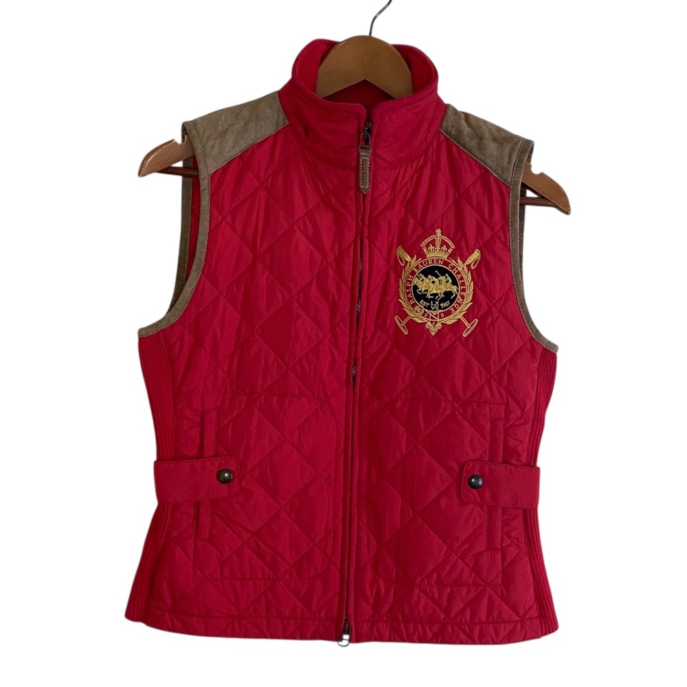 Polo by Ralph Lauren Red Quilted Vest